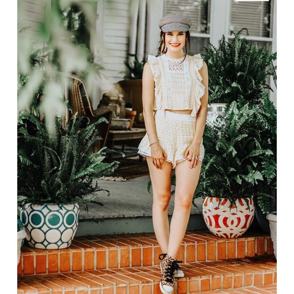 Free People The Tessa Shorts Set Sunkist Combo - Picture 4 of 4